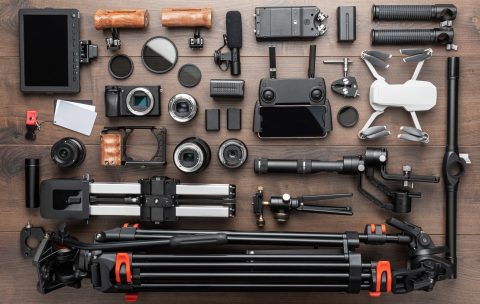 Different video production equipment