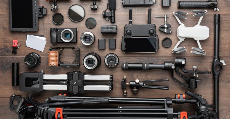 Different video production equipment